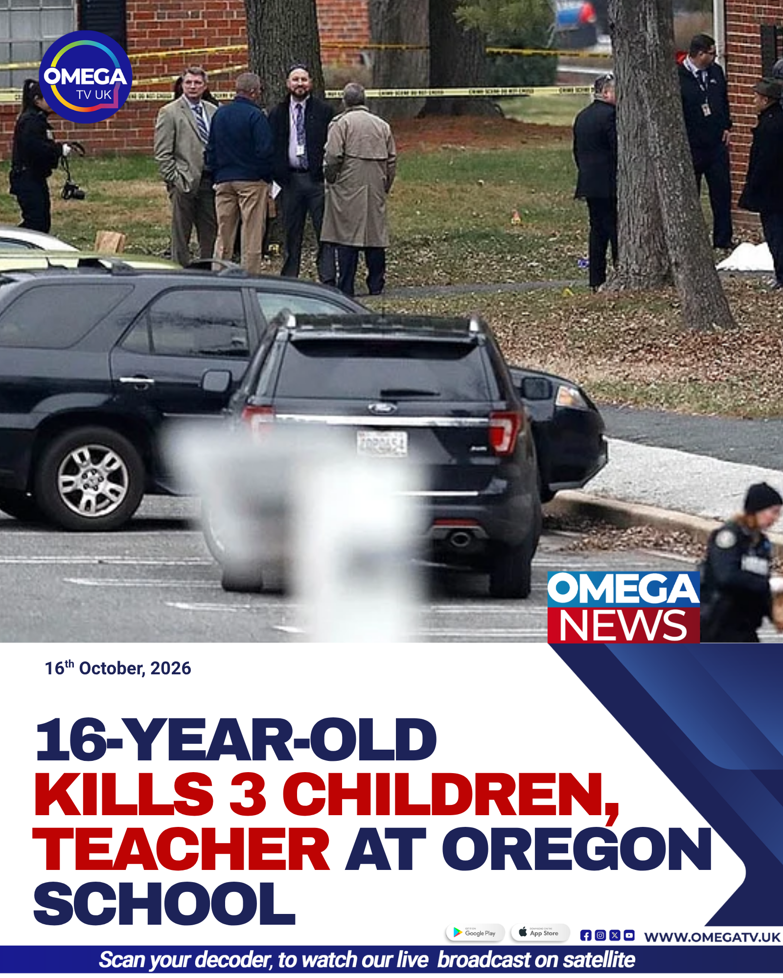 Police investigate a deadly shooting at Silver Rail Elementary School in Bend, Oregon, where three children and a teacher were killed.