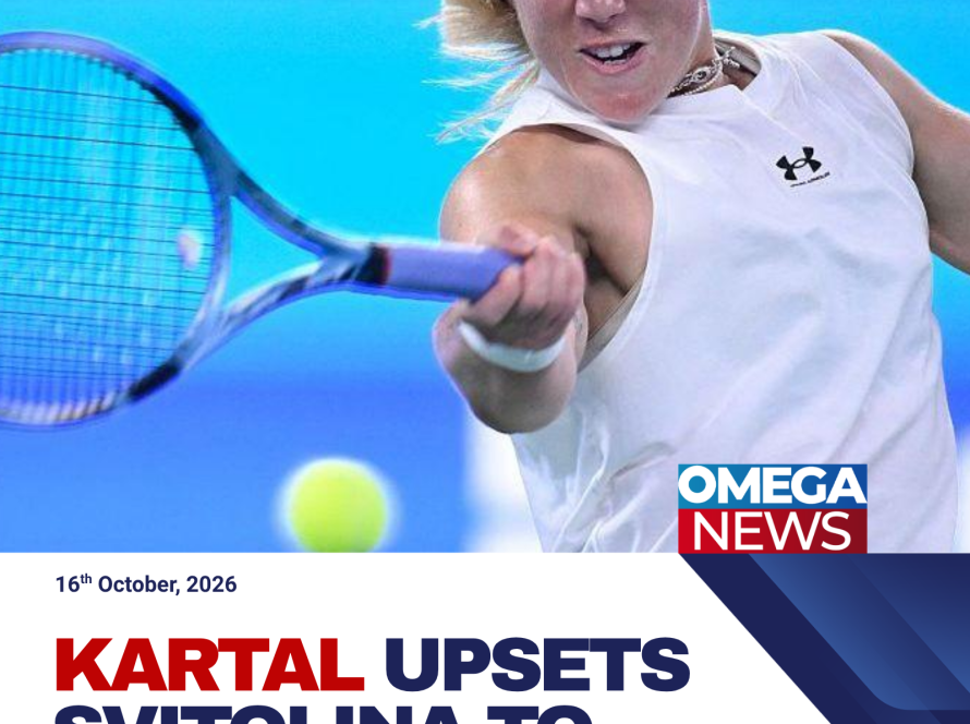 British tennis player Sonay Kartal celebrates reaching the Wuhan Open semi-finals after defeating fifth seed Elina Svitolina.