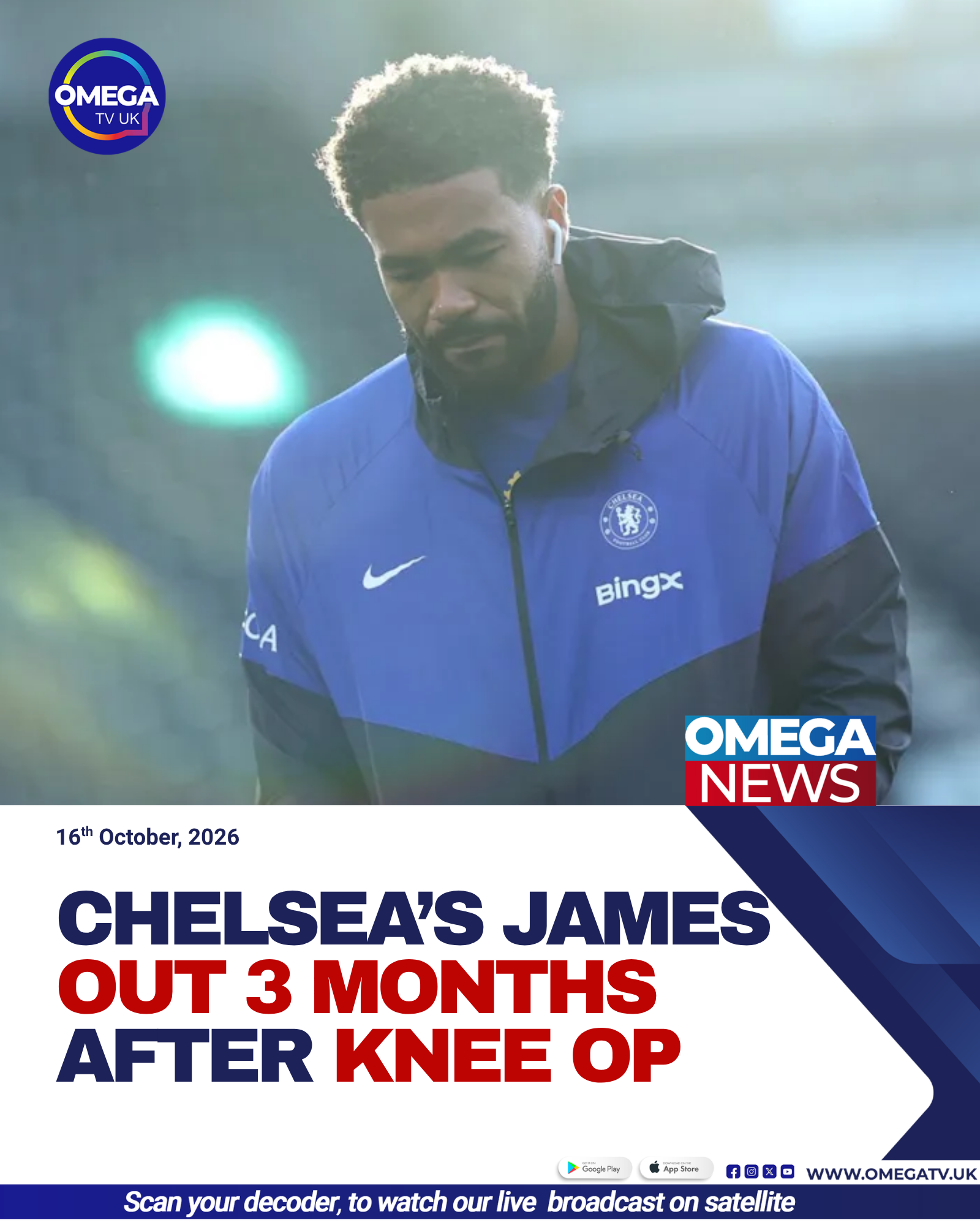 Chelsea captain Reece James is undergoing rehabilitation after knee surgery that is expected to sideline him for around three months.