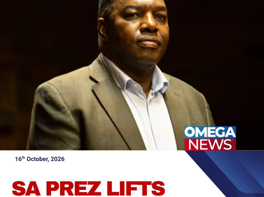 South African President Cyril Ramaphosa lifts the suspension of national police commissioner Fannie Masemola after charges against him were withdrawn.