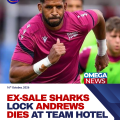 Former Sale Sharks lock Andrews dies at team hotel in La Rochelle