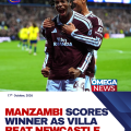 Manzambi scores winner as Aston Villa beat Newcastle