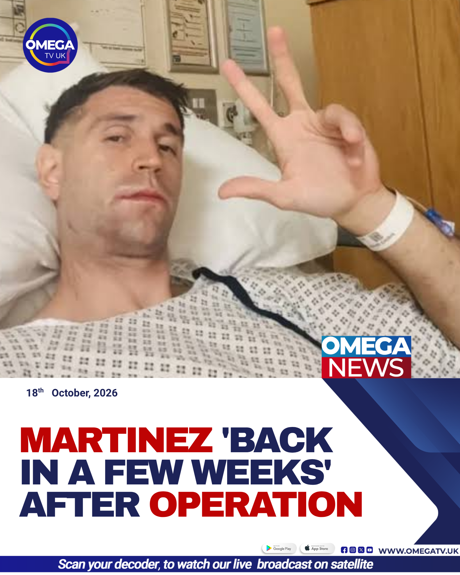 Chelsea goalkeeper Emiliano Martinez is recovering after surgery following a collision during the match against Everton.