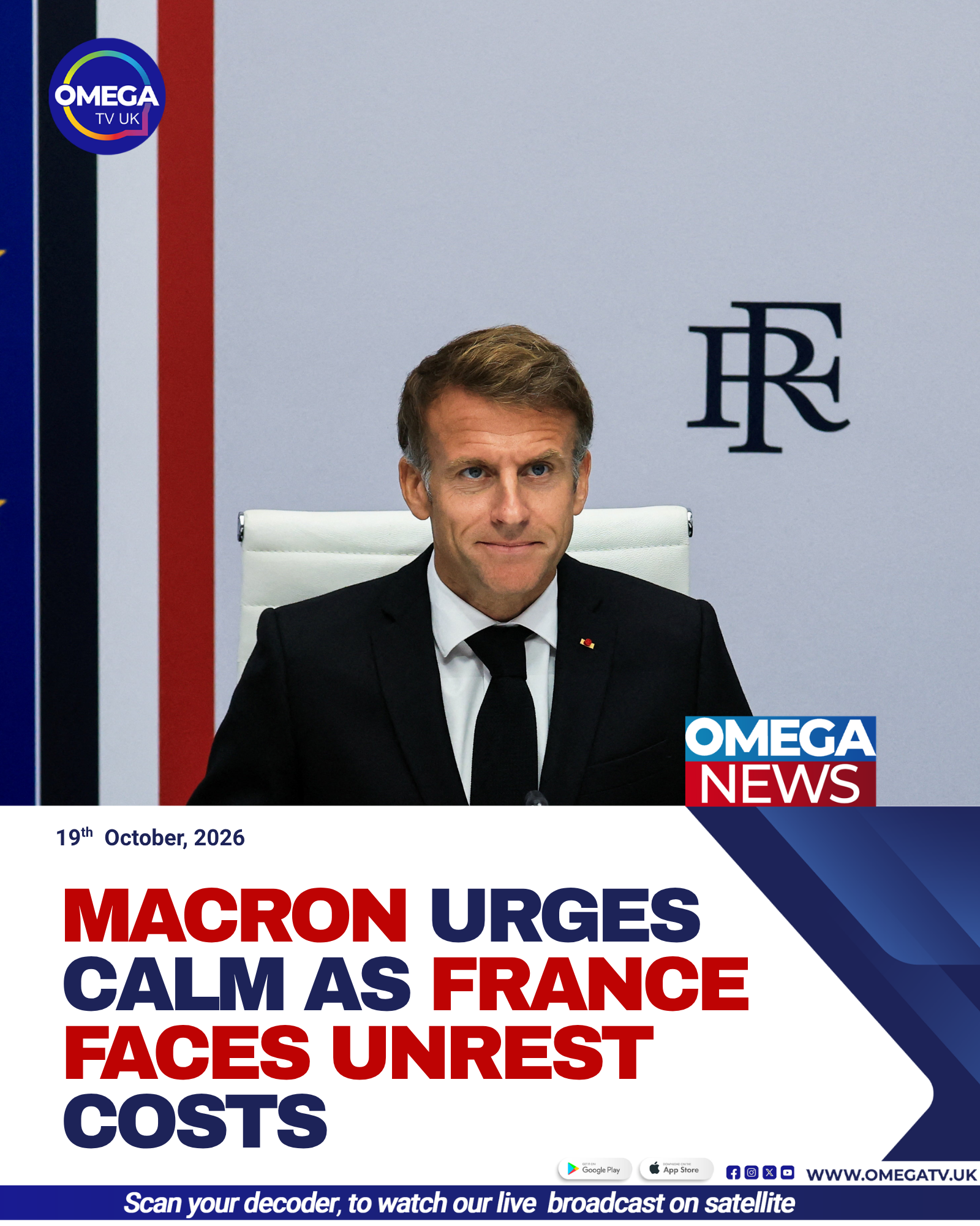 Riot police face protesters in Paris during demonstrations over rising living costs and declining public services in France.
