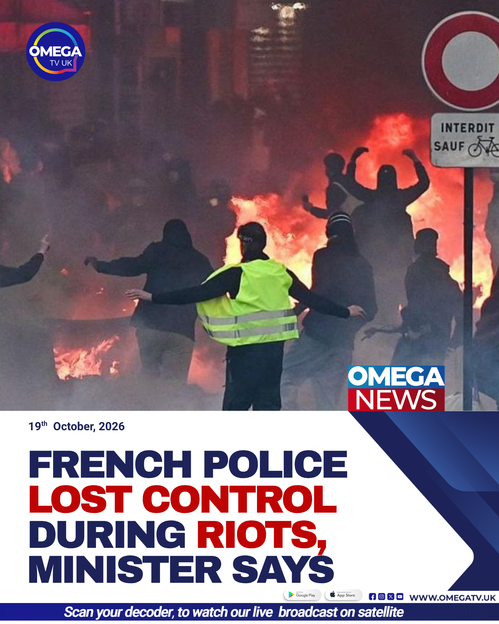 French police officers patrol a street in Paris amid protests, looting and clashes during a weekend of unrest.