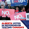 Polls open in Alberta as a referendum that will test Canada’s unity gets under way