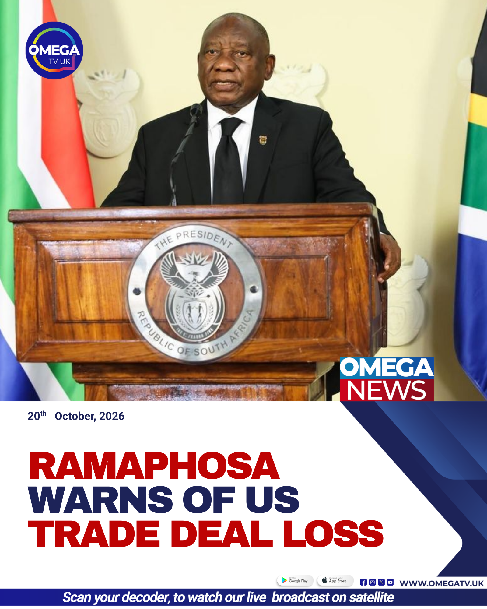 South African President Cyril Ramaphosa warns that losing preferential US trade access under AGOA could threaten jobs, particularly in the automotive industry.