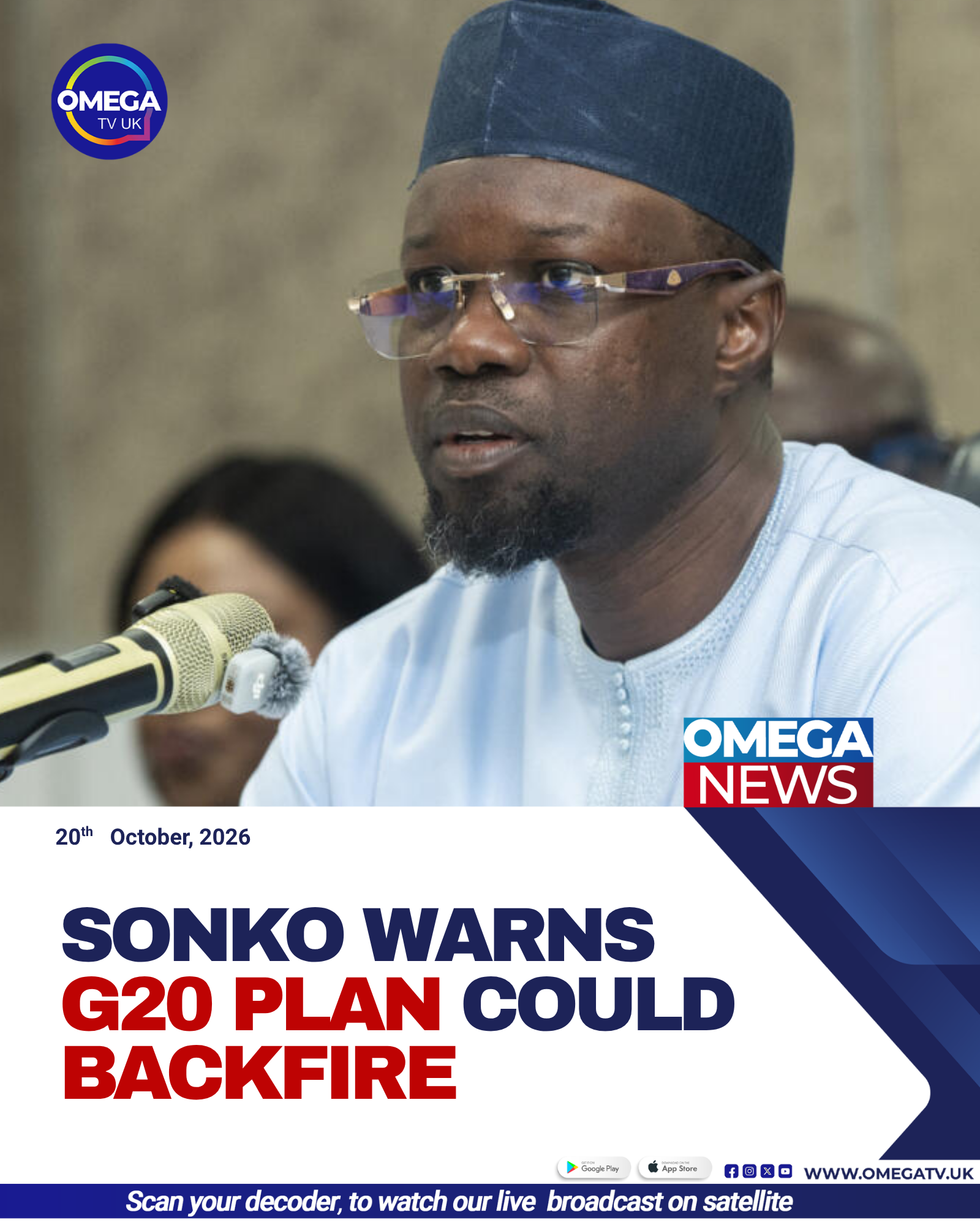 Sonko warns G20 plan could backfire