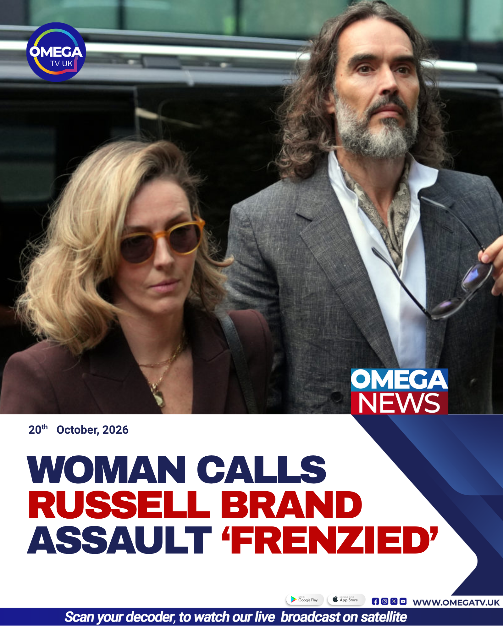 Russell Brand is on trial in London facing seven sexual offence charges, all of which he denies.