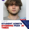 Student who stabbed housemate 30 times admits murder