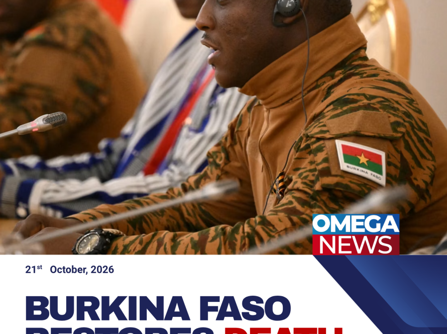 Burkina Faso’s military leader Captain Ibrahim Traoré, whose government has reinstated the death penalty under a revised penal code.