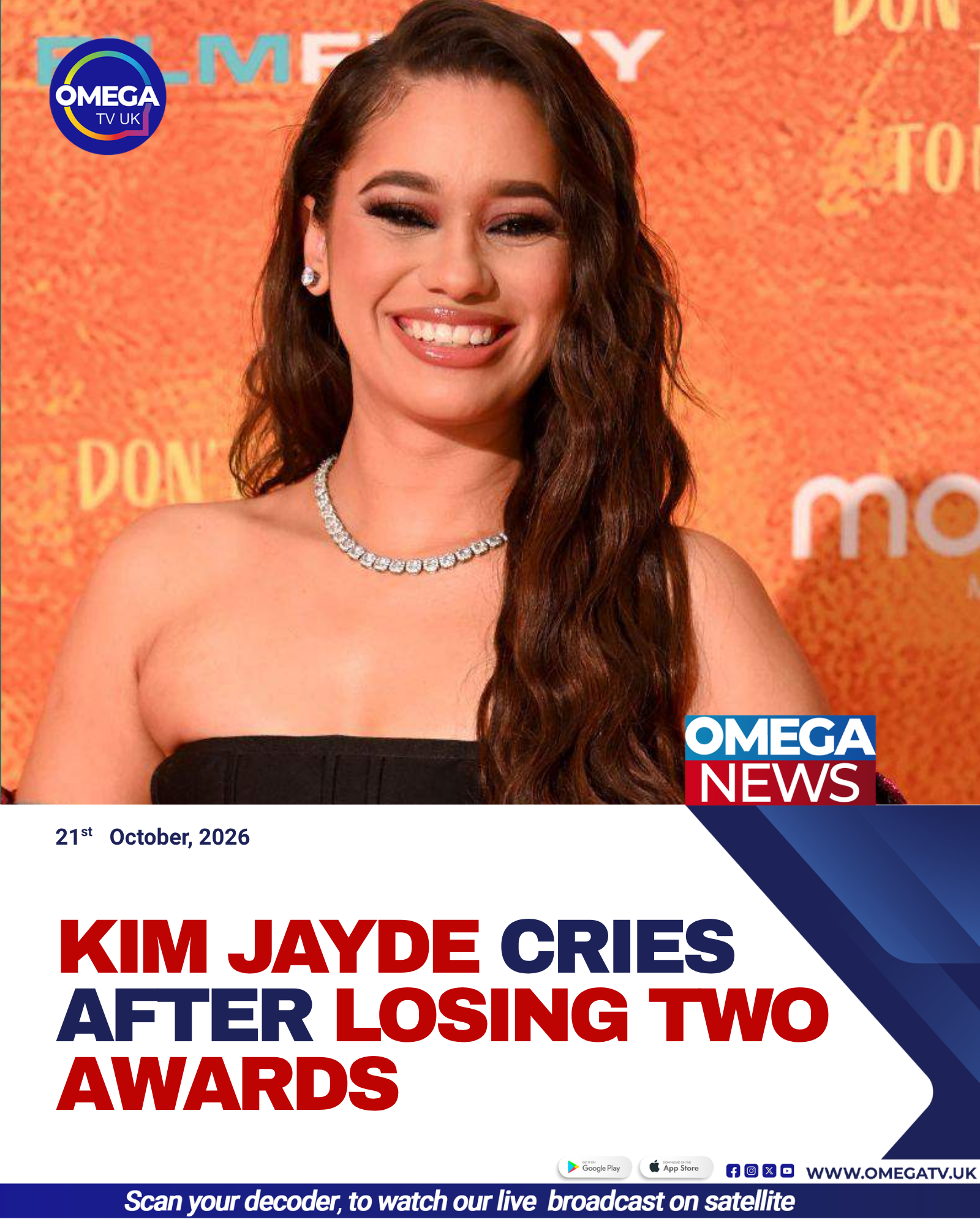 South African television presenter and entrepreneur Kim Jayde Robinson, who shared an emotional reflection after losing two Content Creator Awards.