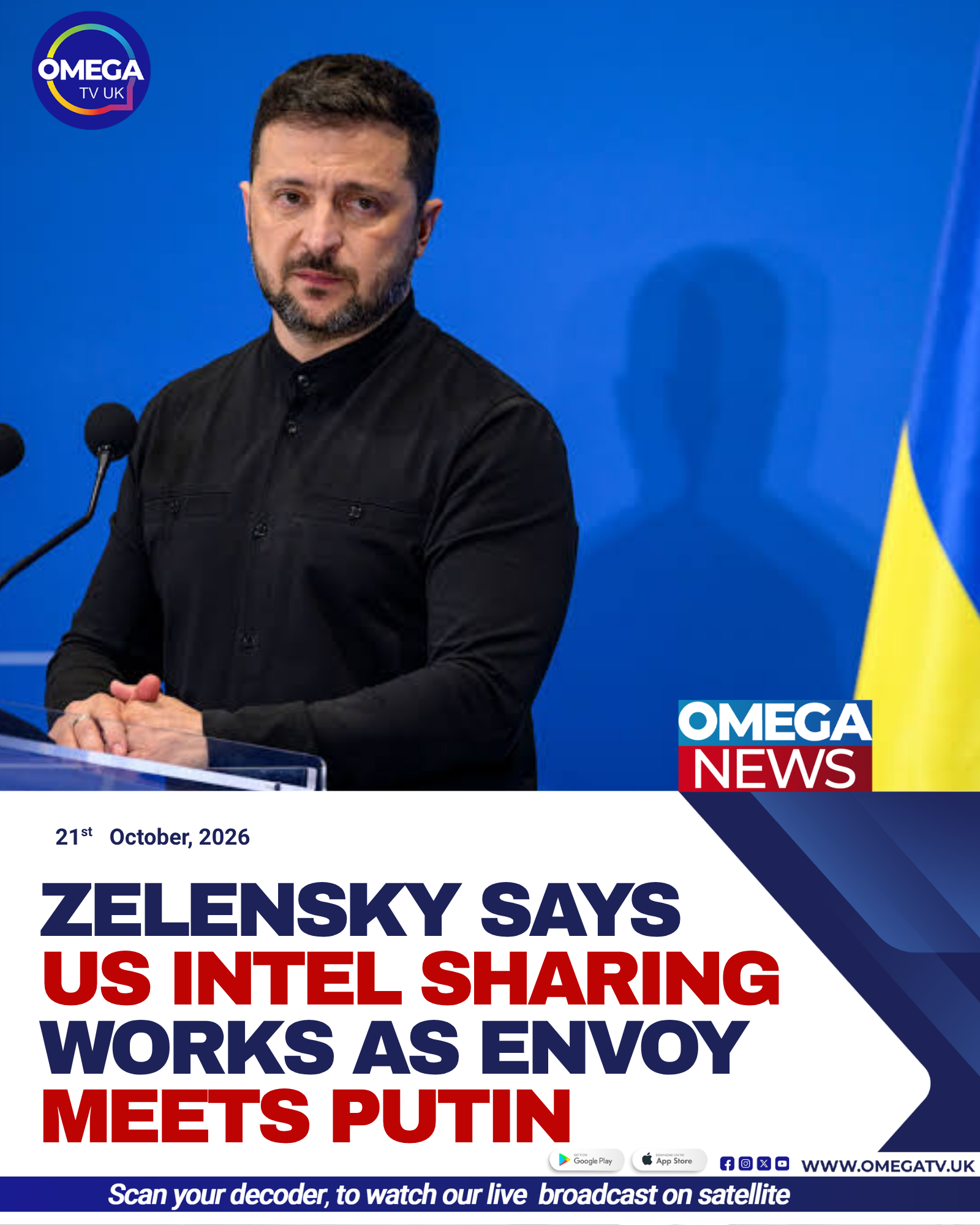 Ukrainian President Volodymyr Zelensky during diplomatic discussions as US envoy Steve Witkoff prepares to meet Russian President Vladimir Putin.