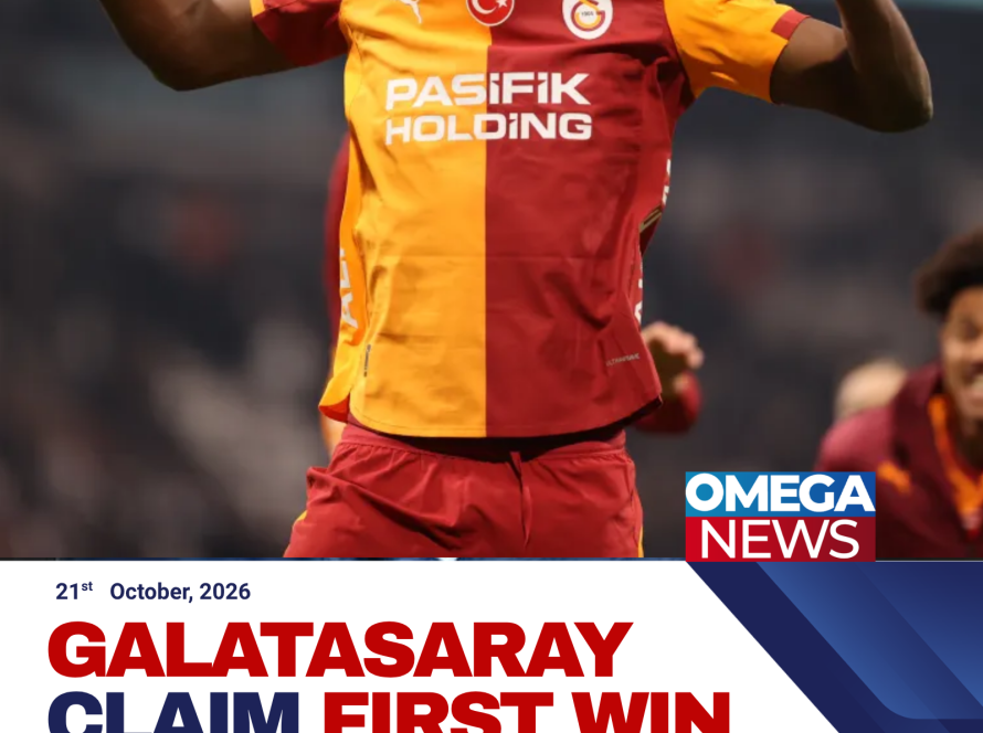 Victor Osimhen celebrates after scoring for Galatasaray against his former club Lille in the Champions League.