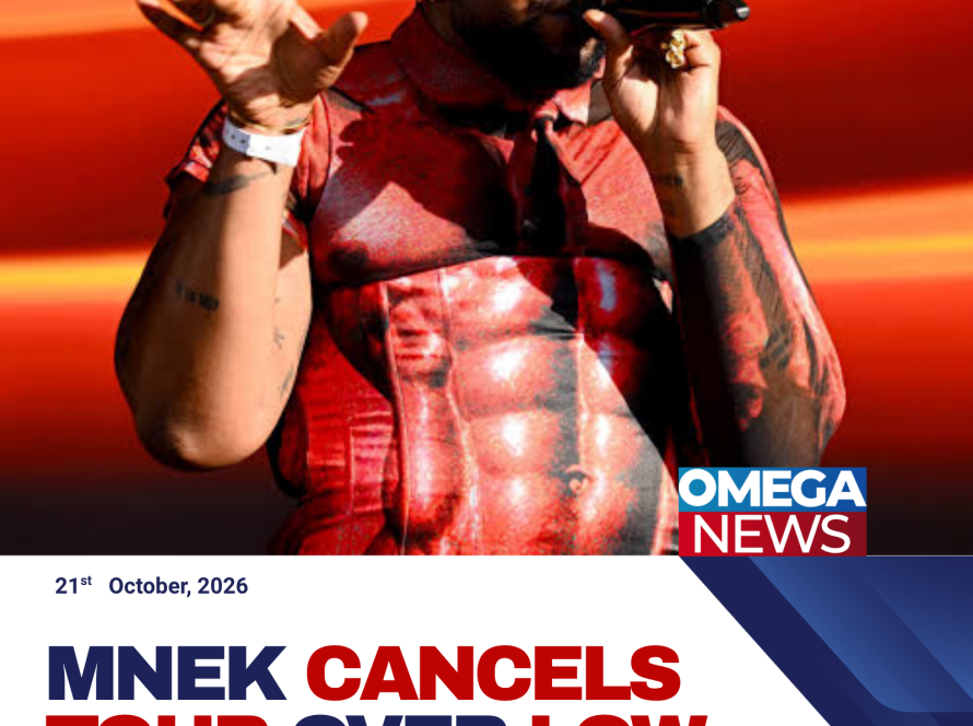British singer and songwriter MNEK, who cancelled his upcoming tour because of low ticket sales and high production costs.