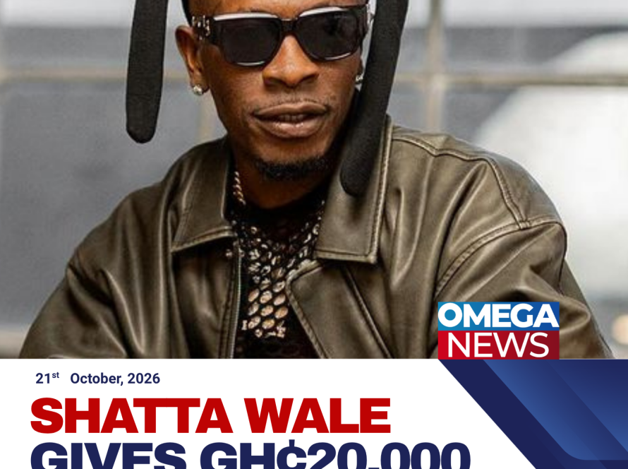 Shatta Wale’s team presents GH¢20,000 in support of the children of late Police Officer Prince Adu.