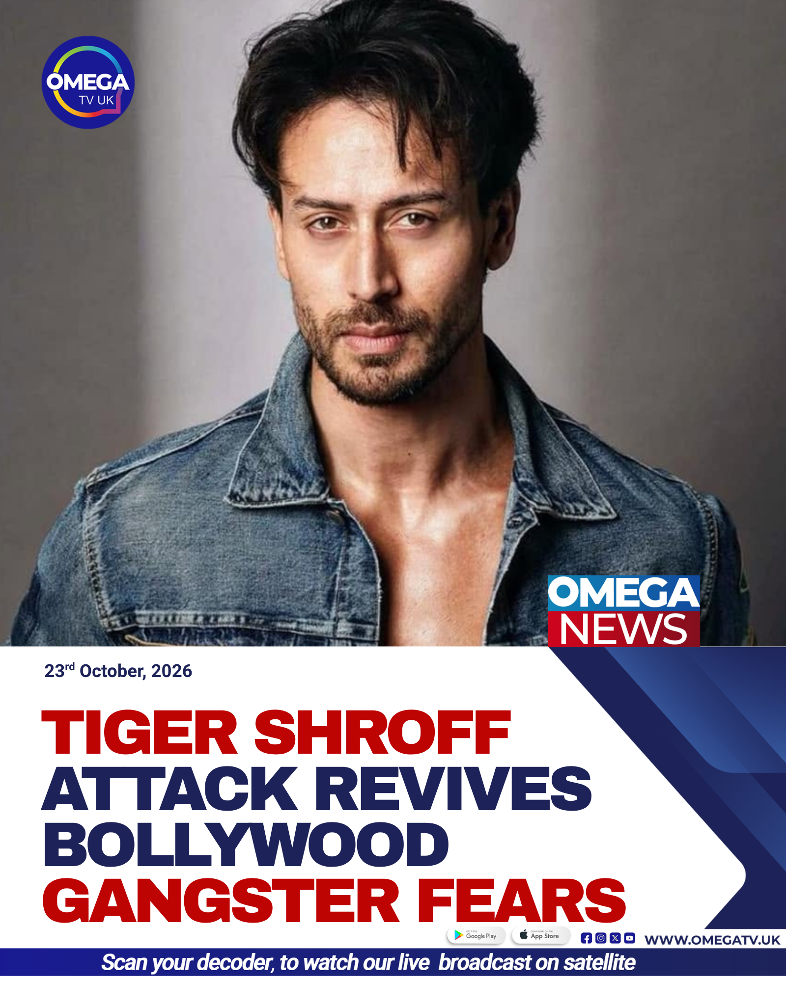 Bollywood actor Tiger Shroff, whose reported shooting incident in Mumbai has renewed concerns about organised crime in the film industry.