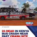 24 dead in Kenya bus crash near site of previous fatal accident