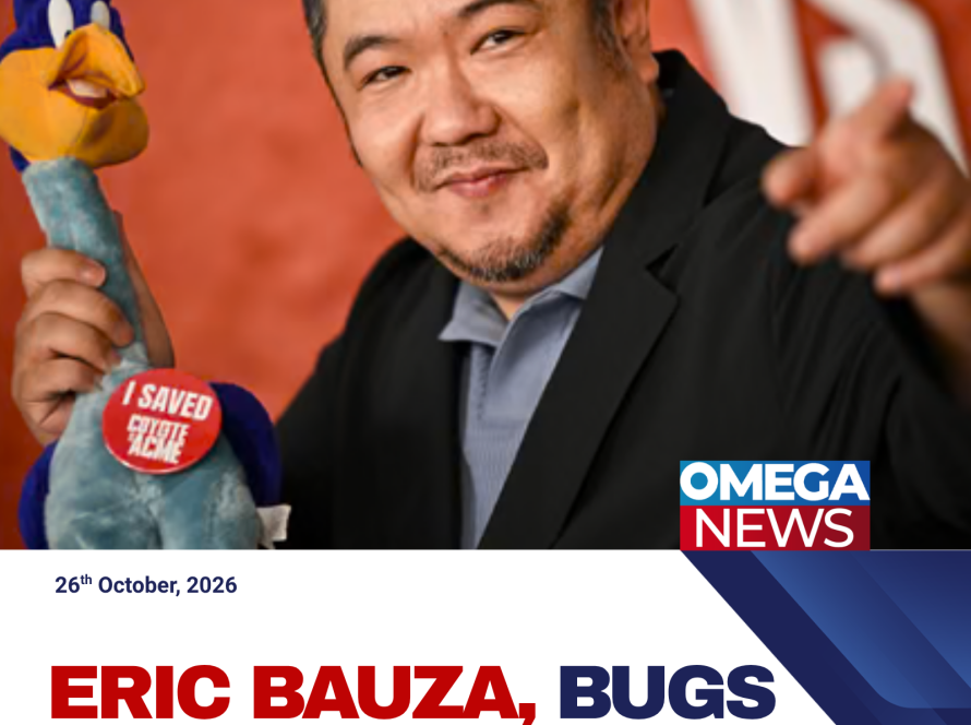 Eric Bauza, the award-winning voice actor known for voicing Bugs Bunny, Daffy Duck and other iconic Looney Tunes characters, smiling in a promotional portrait.