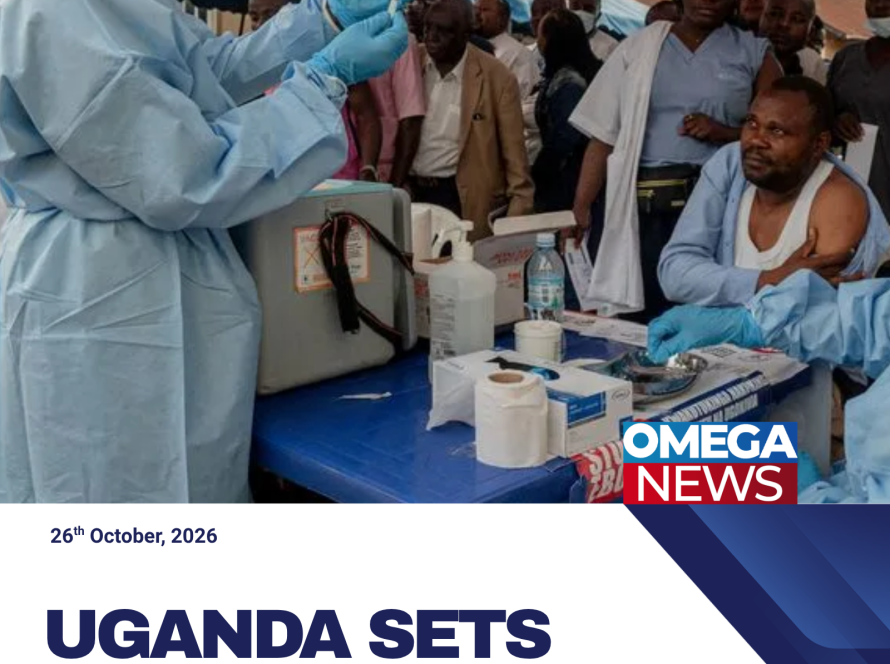 Health workers screen travellers at Entebbe International Airport as Uganda strengthens Ebola prevention measures.