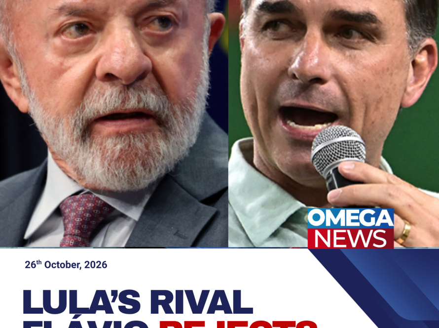 Brazilian President Luiz Inácio Lula da Silva and conservative senator Flávio Bolsonaro, who contested Brazil’s closely fought 2026 presidential run-off.