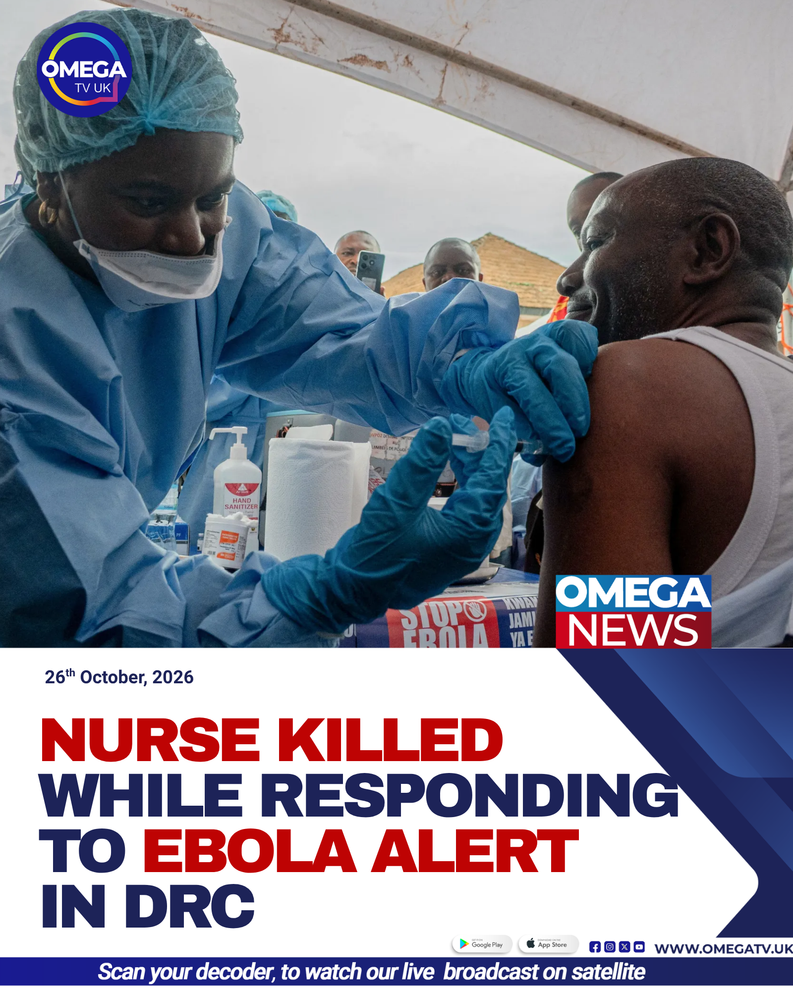 Health workers in protective clothing respond to the Ebola outbreak in the Democratic Republic of Congo, where a nurse was killed during an attack on a response team.