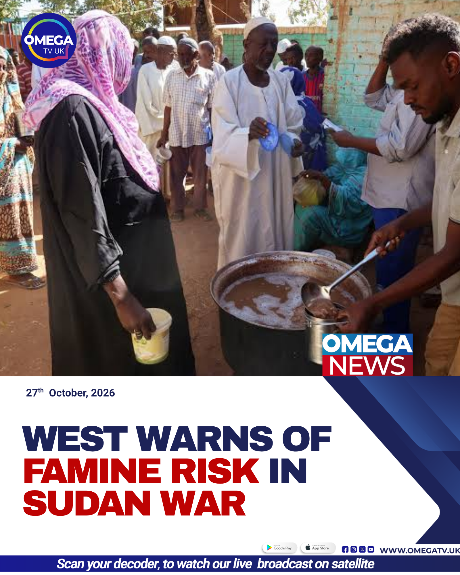 Displaced Sudanese families face severe food shortages as international governments warn of rising famine risk amid the ongoing civil war.