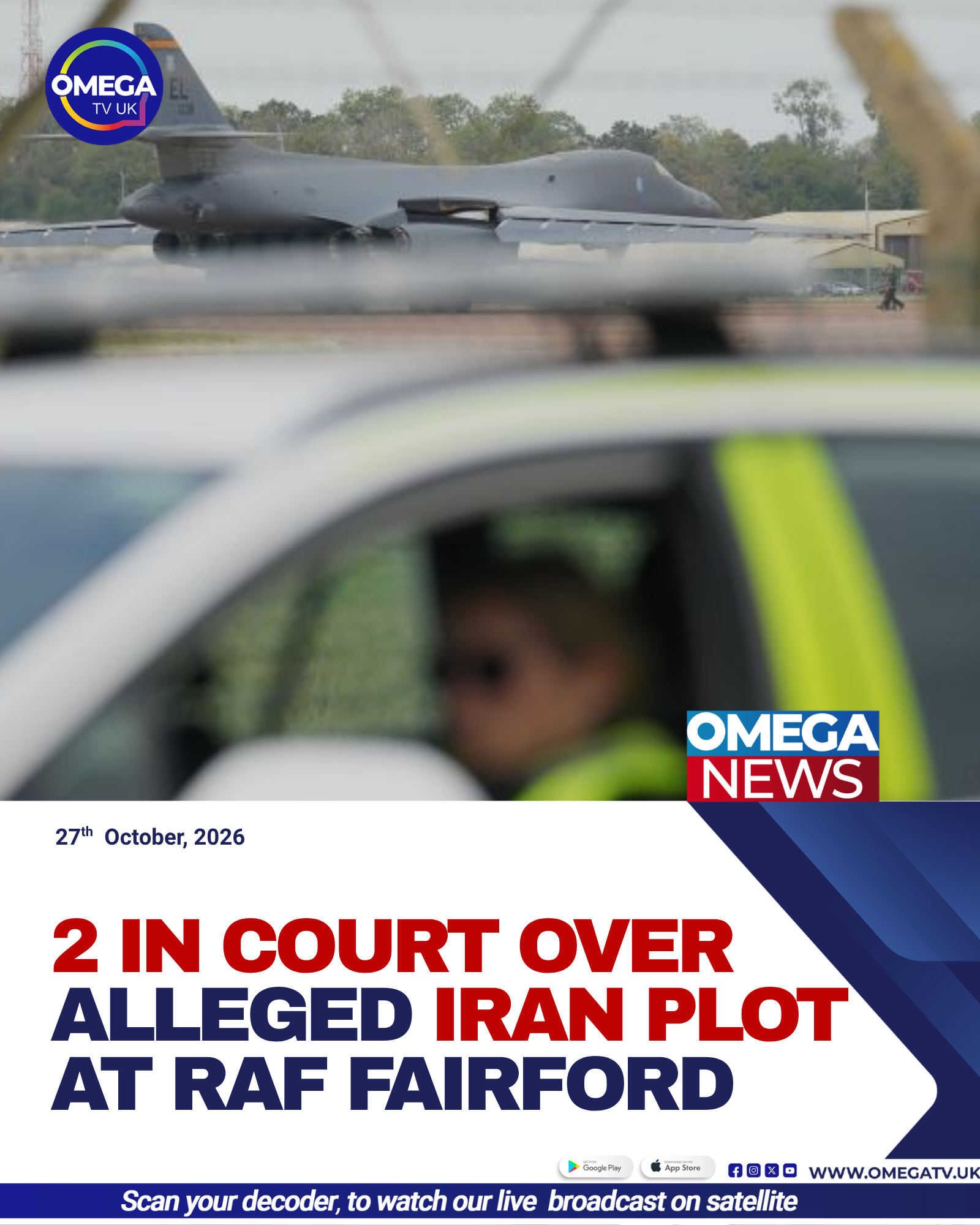 RAF Fairford military airbase in Gloucestershire, where police investigated suspicious vans and an alleged Iran-linked national security plot.