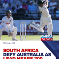 South Africa continue to defy Australia as lead edges towards 200