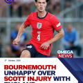 Bournemouth unhappy after Scott injured with England