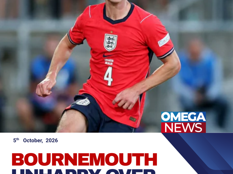 Bournemouth midfielder Alex Scott in an England shirt during an international match.