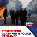 Protesters start fires and clash with police as school demonstrations spread across France