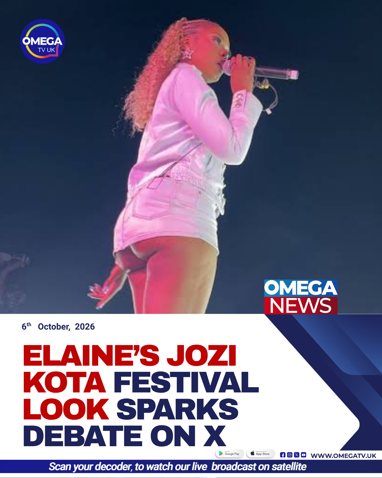 South African singer Elaine performing at the Jozi Kota Festival in Johannesburg.