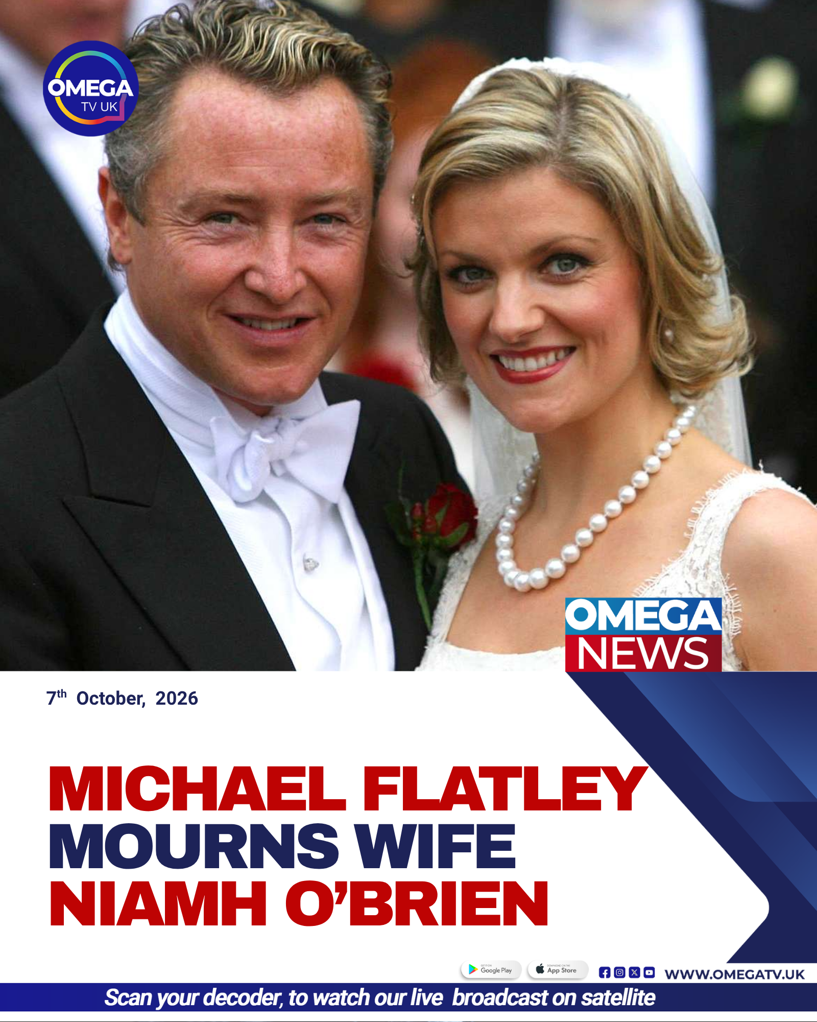 Michael Flatley and his late wife Niamh O’Brien, a former lead performer in Lord of the Dance.
