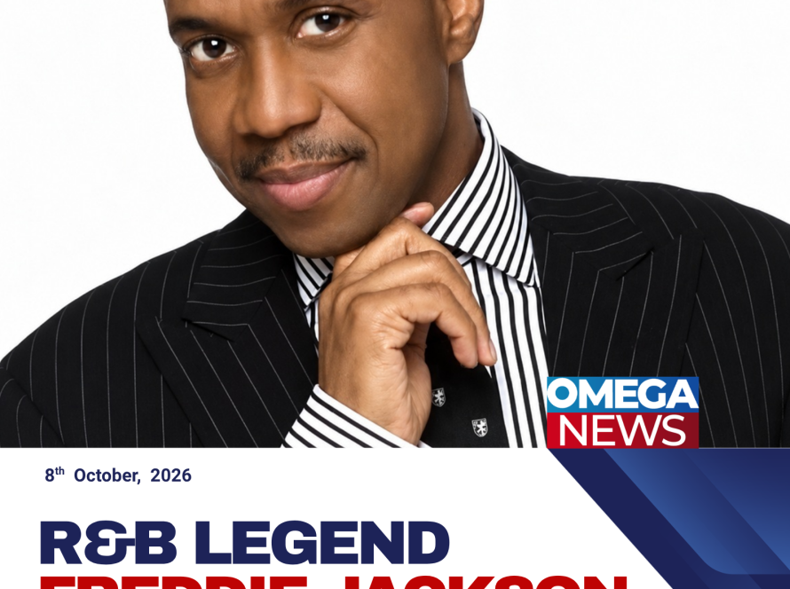 R&B singer Freddie Jackson performing during his music career.
