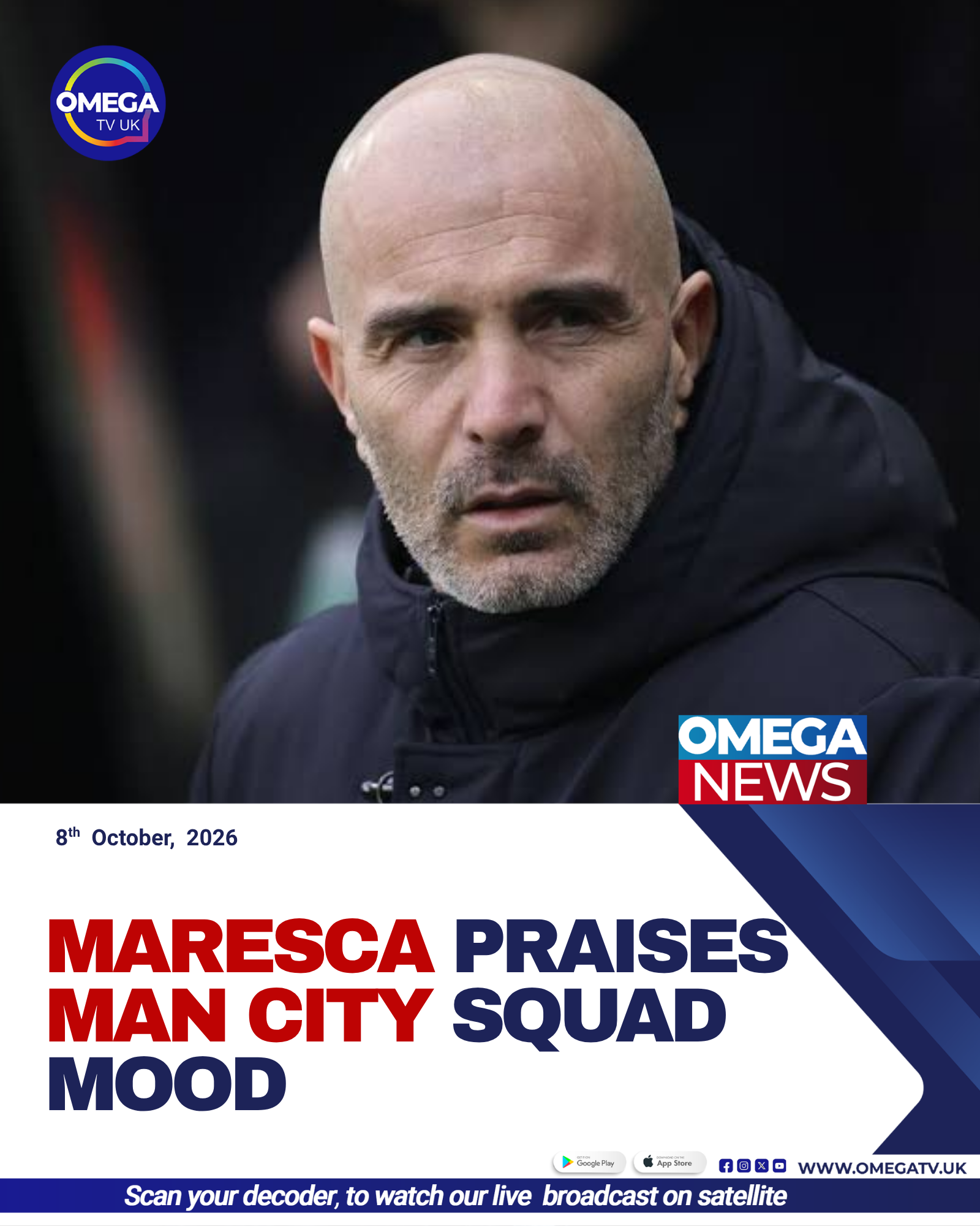 Manchester City head coach Enzo Maresca says his players remain focused and positive ahead of their Premier League clash against Liverpool amid the club's ongoing financial charges case.