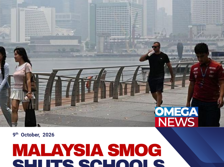 Smoke haze from Indonesian wildfires affects air quality across Southeast Asia, prompting school closures in Malaysia and raising pollution concerns in Singapore.