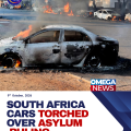 Vehicles torched in South Africa during protests over asylum ruling