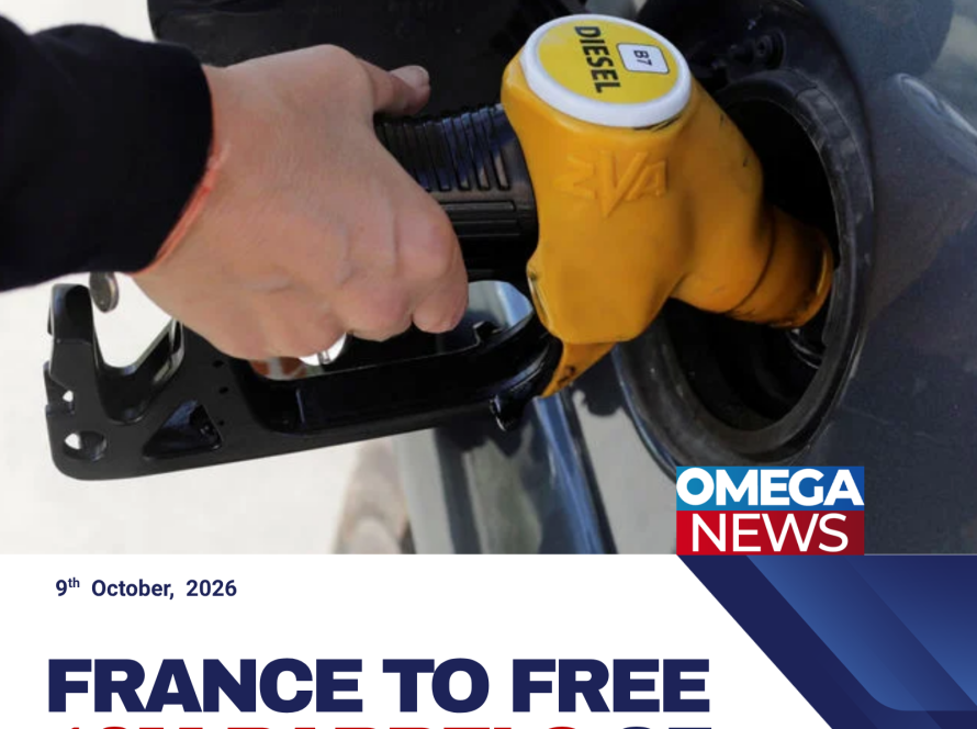 French Prime Minister Sébastien Lecornu announces plans to release 10 million barrels of diesel from strategic reserves to ease rising fuel prices.