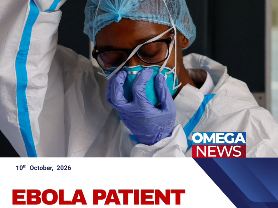 Healthcare workers in protective equipment responding to an Ebola outbreak in Central Africa.