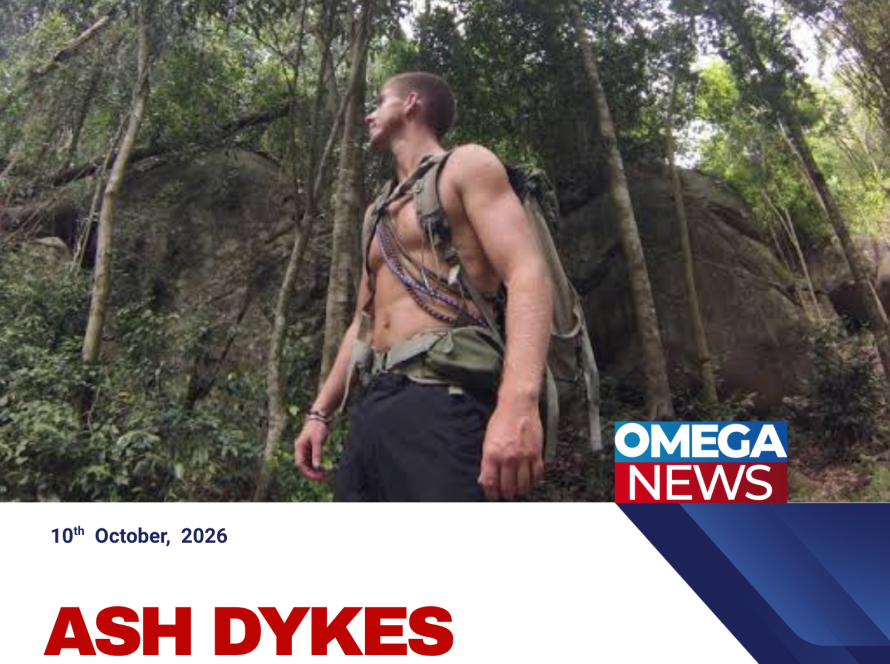 Adventurer Ash Dykes prepares to kayak through the remote Sangha River region of Central Africa.