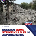 Russian glide bomb attack on Zaporizhzhia kills at least 15 people