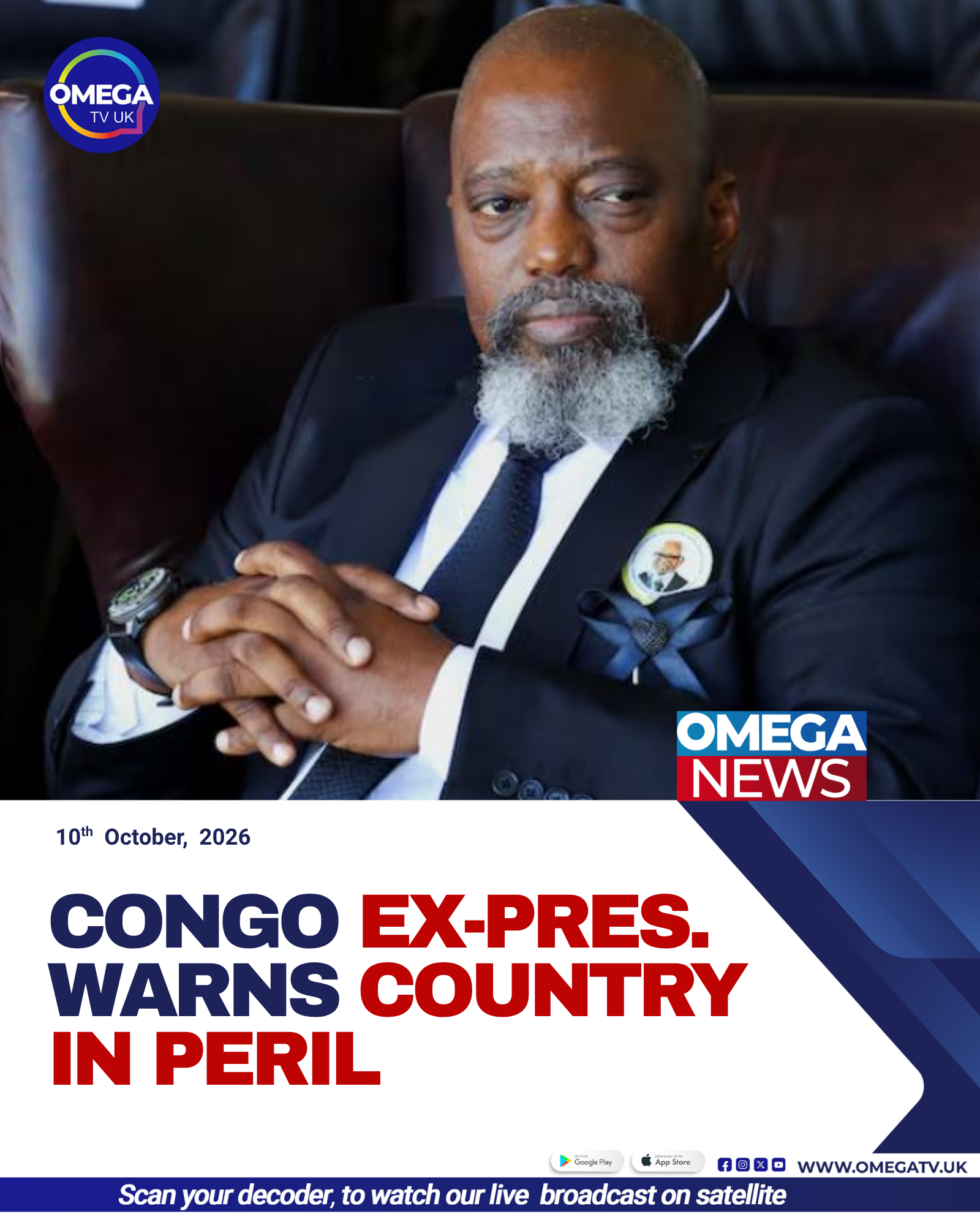 Former DR Congo president Joseph Kabila speaks during a video address calling for national dialogue and political reforms.