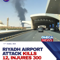 Twelve killed and 300 injured in attack on airport in Saudi capital Riyadh