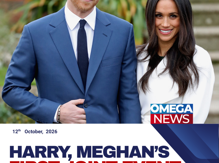 Prince Harry and Meghan Markle during a public appearance in Nottingham.