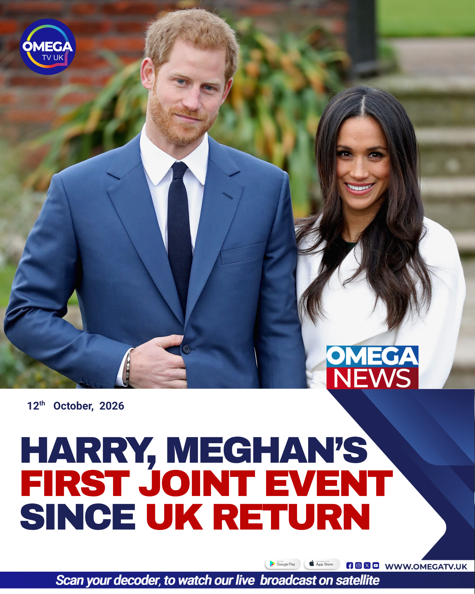 Prince Harry and Meghan Markle during a public appearance in Nottingham.