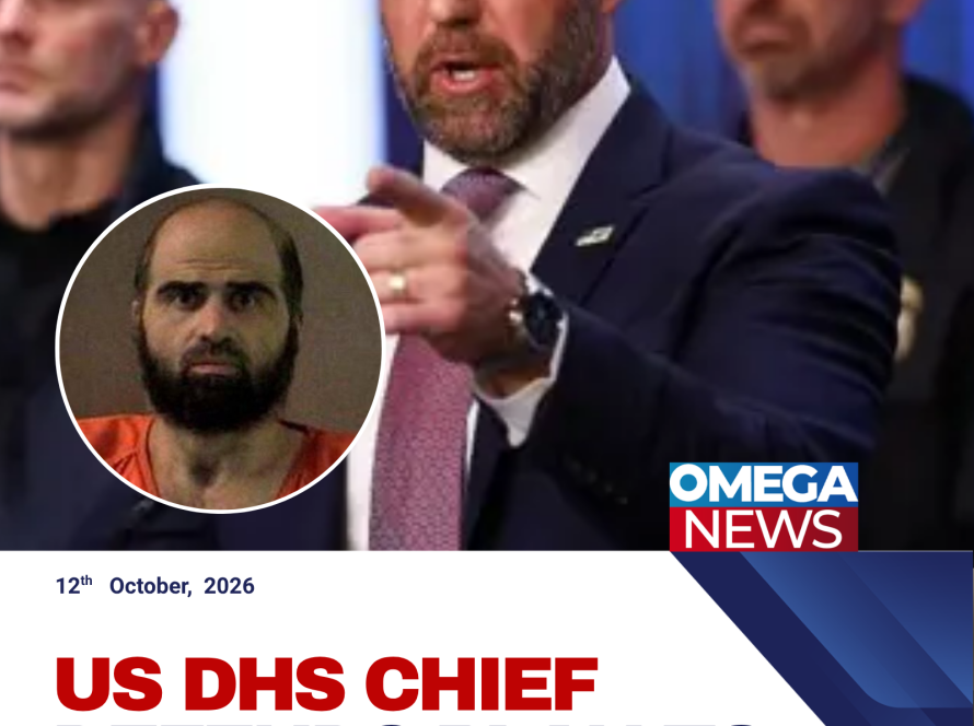 S Homeland Security Secretary Markwayne Mullin speaks during a televised interview about the proposed livestream of Nidal Hasan’s execution.